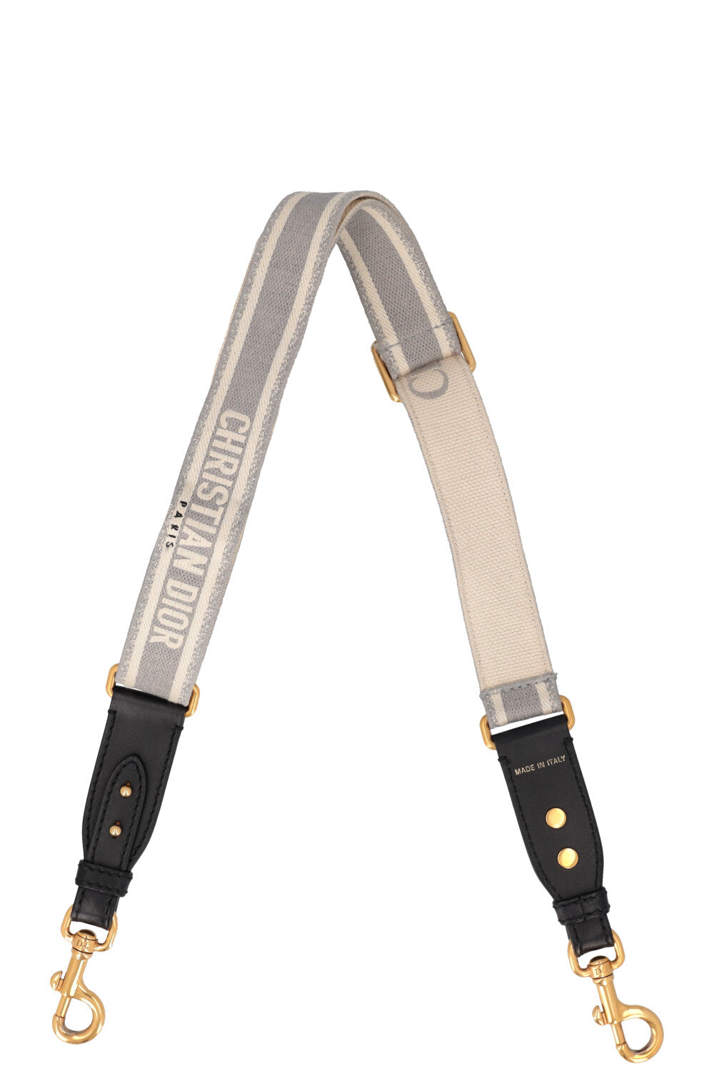 CHRISTIAN DIOR Logo Shoulder Strap Grey – REAWAKE