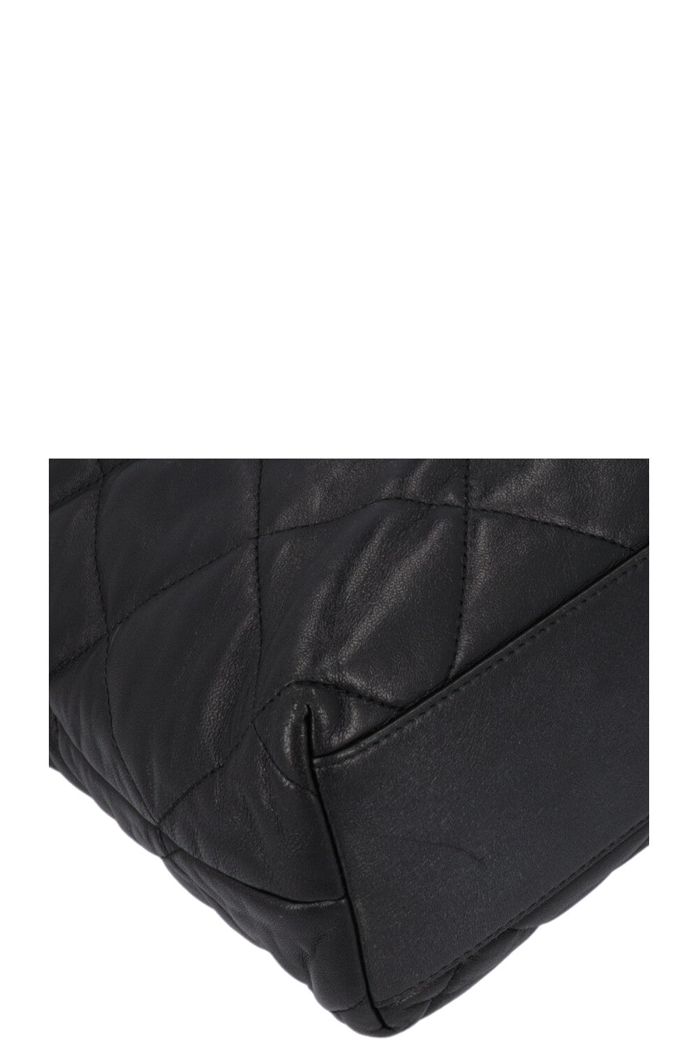CHANEL 2019 Quilted Drawstring Tote Bag Black
