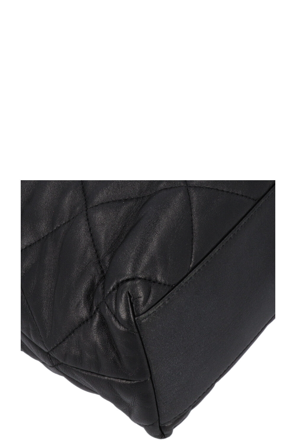 CHANEL 2019 Quilted Drawstring Tote Bag Black