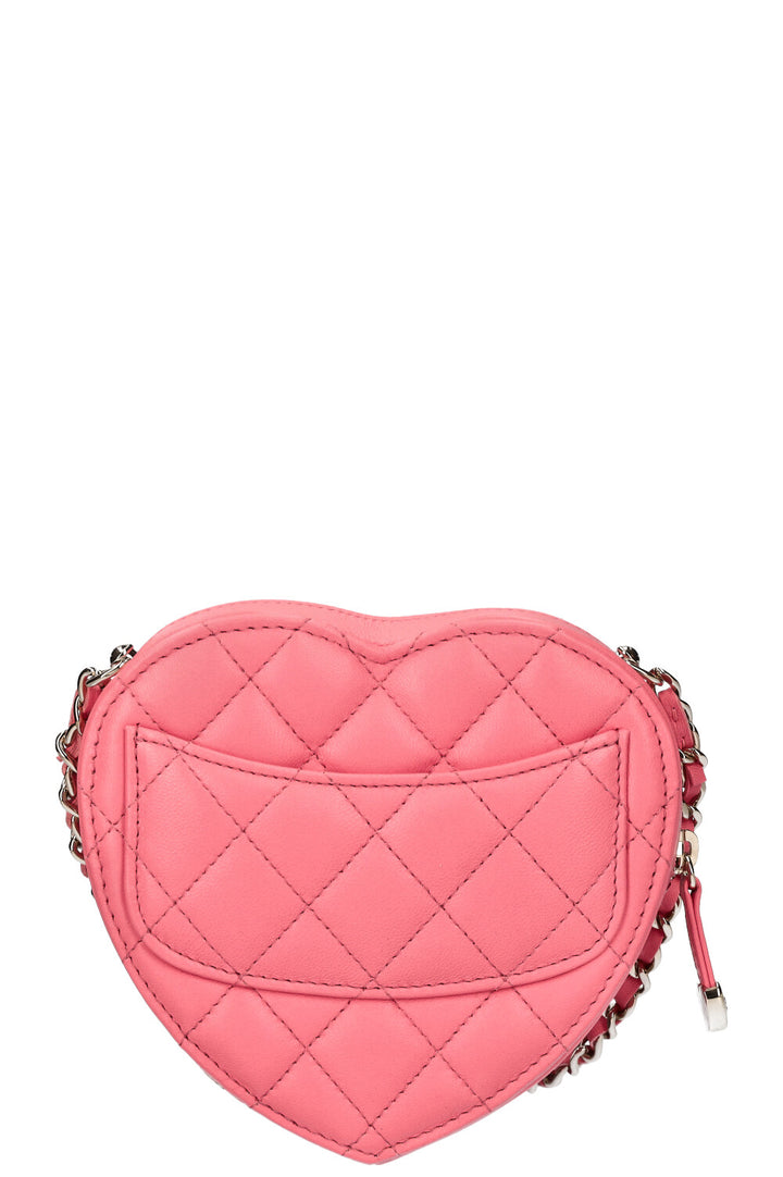 CHANEL In Love Heart Bag Small Pink