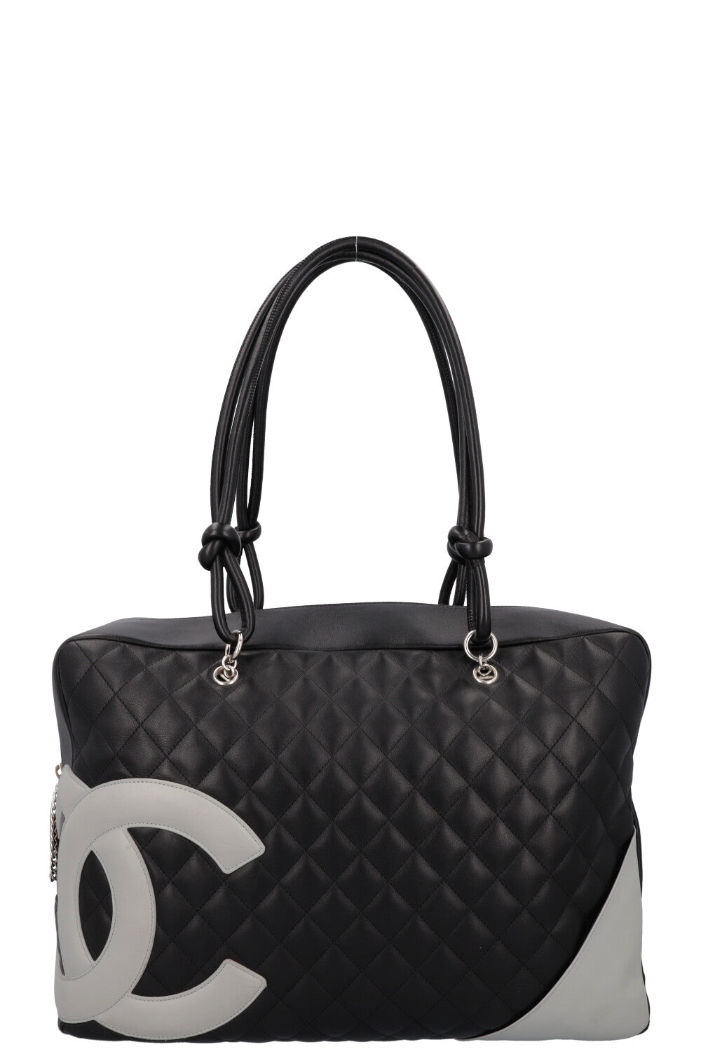 CHANEL 2005 Cambon Bag Black Grey