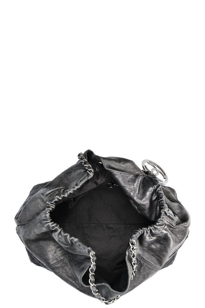 CHANEL Baby Coco Cabas Bag Quilted Black