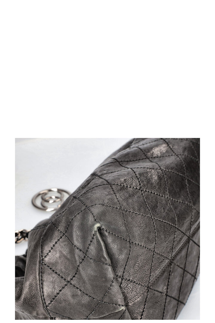 CHANEL Baby Coco Cabas Bag Quilted Black