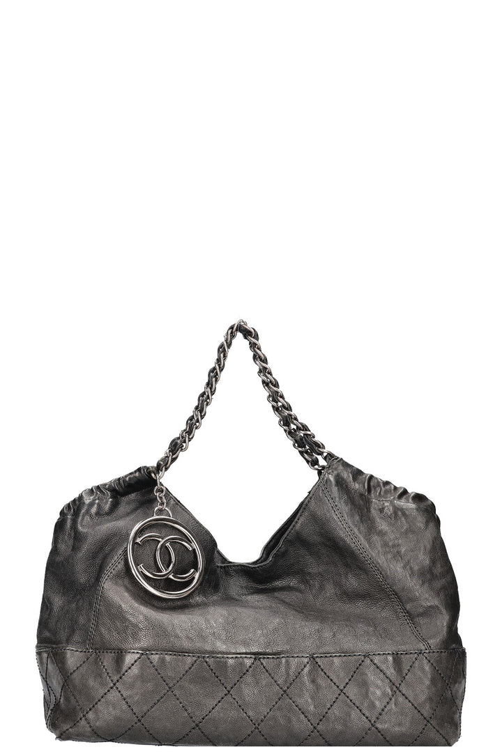 CHANEL Baby Coco Cabas Bag Quilted Black