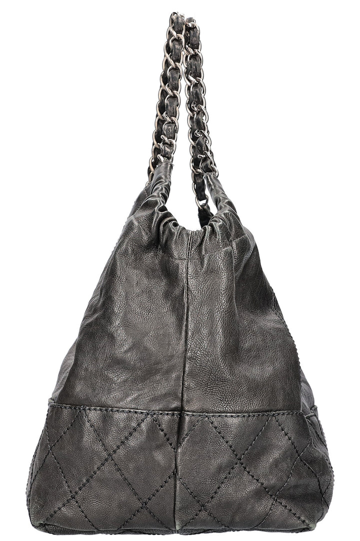 CHANEL Baby Coco Cabas Bag Quilted Black