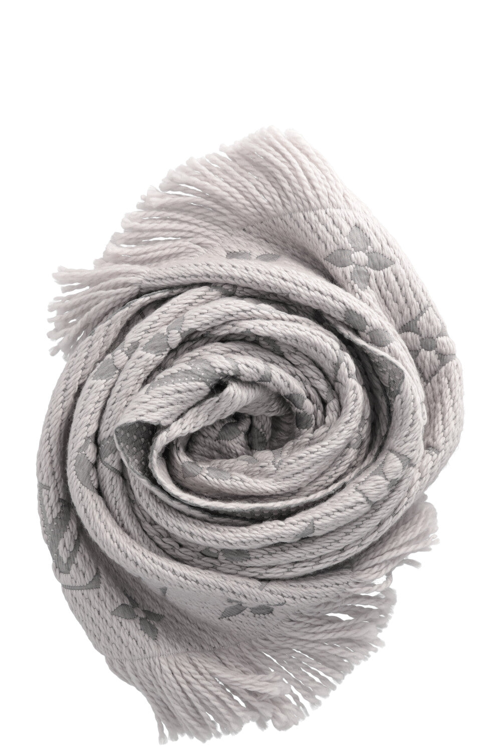 LOUIS VUITTON Logomania Scarf Light Grey – REAWAKE
