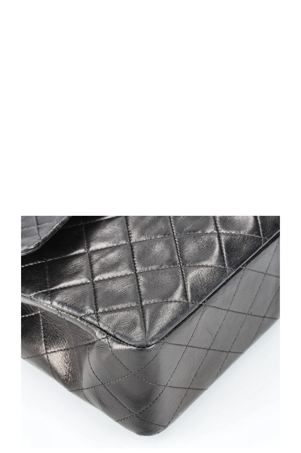 CHANEL Vintage Medium Double Flap Black Square