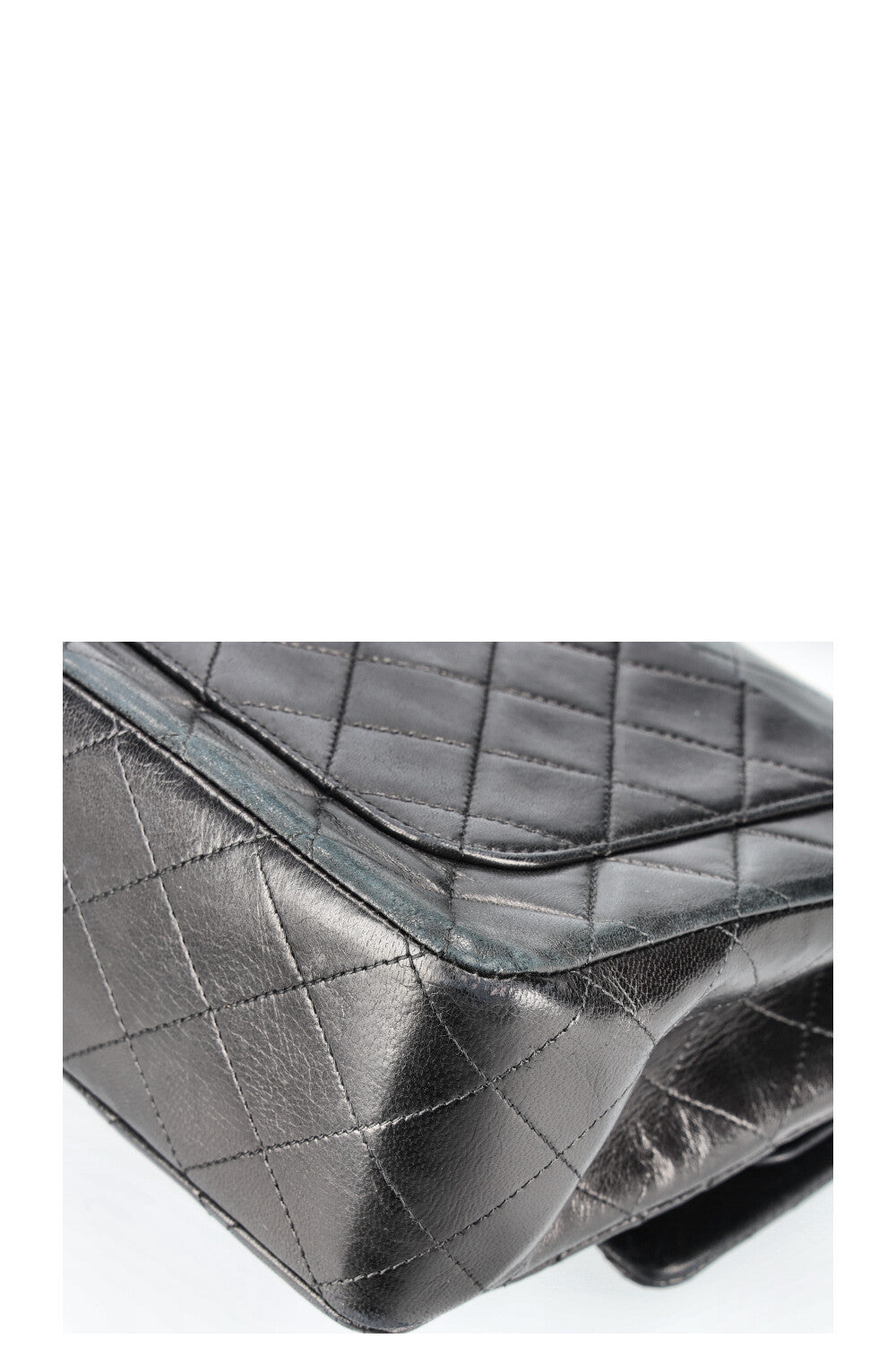 CHANEL Vintage Medium Double Flap Black Square