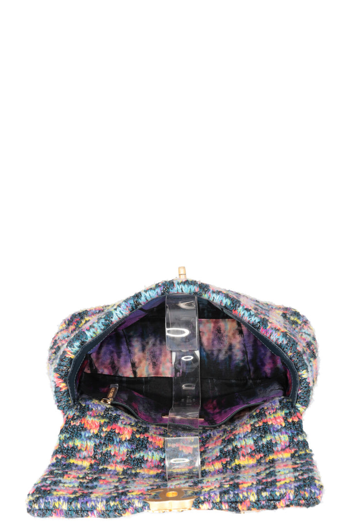 CHANEL Small 19 Knit Crossbody Bag Multicolor