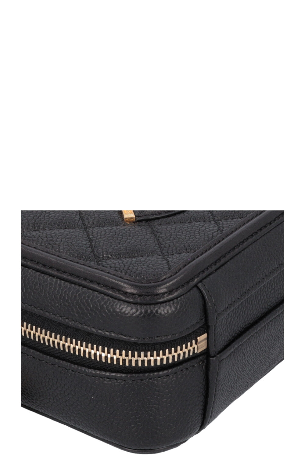 CHANEL Small Filigree Crossbody Bag Caviar Black