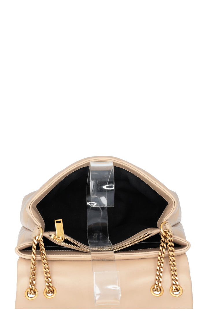 SAINT LAURENT LouLou Bag Small Beige