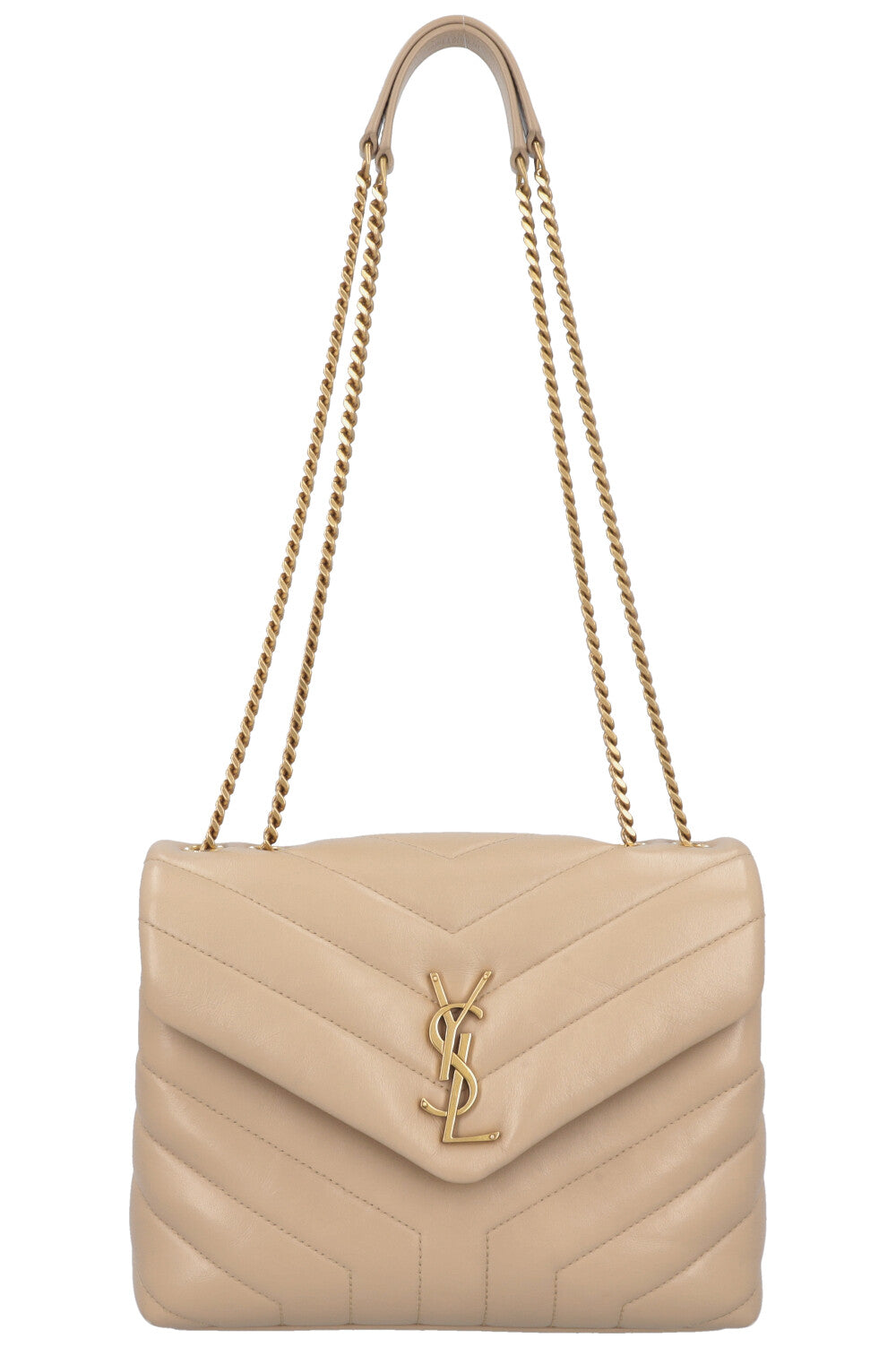 SAINT LAURENT LouLou Bag Small Beige