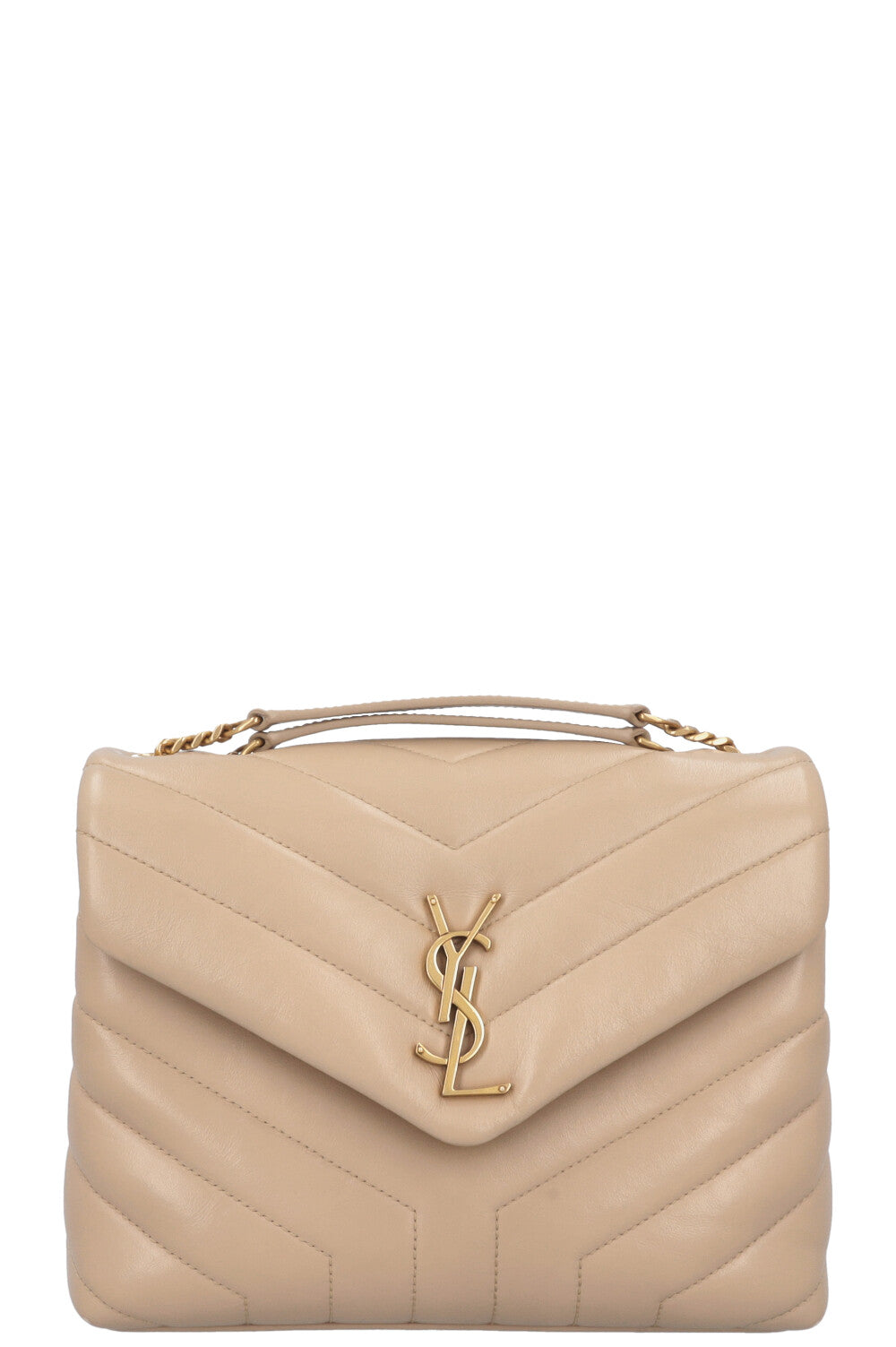 SAINT LAURENT LouLou Bag Small Beige