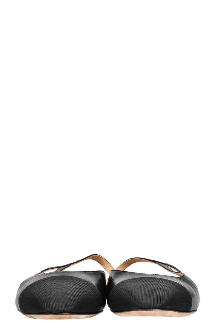 CHANEL Classic Slingback Flats Black