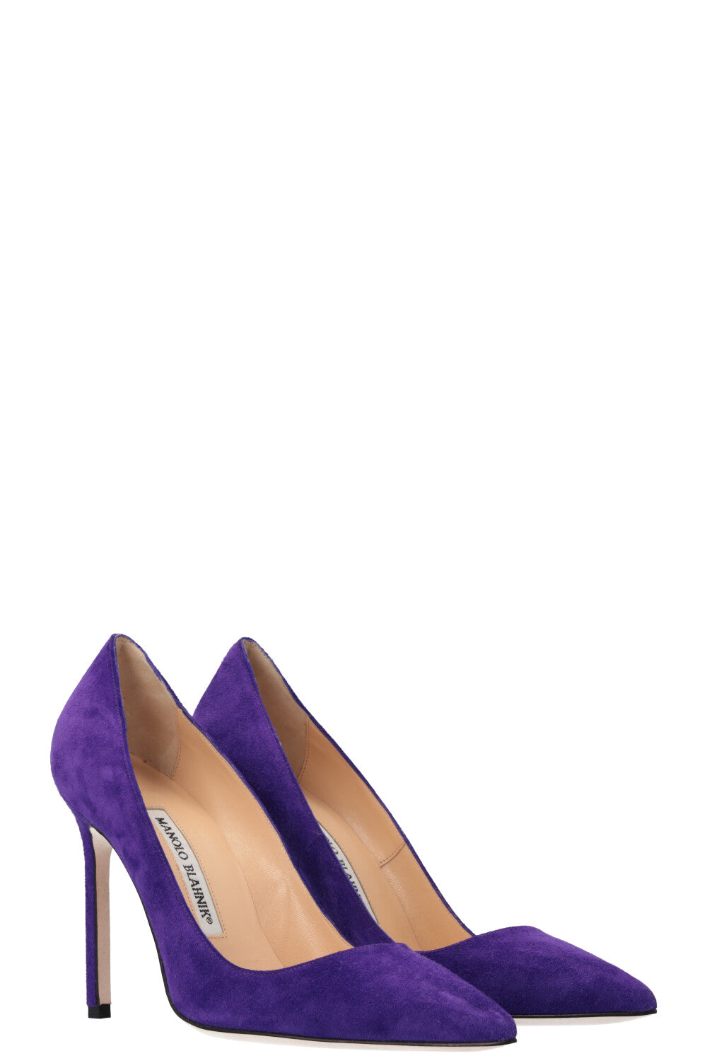 MANOLO BLAHNIK Heels Suede Purple – REAWAKE
