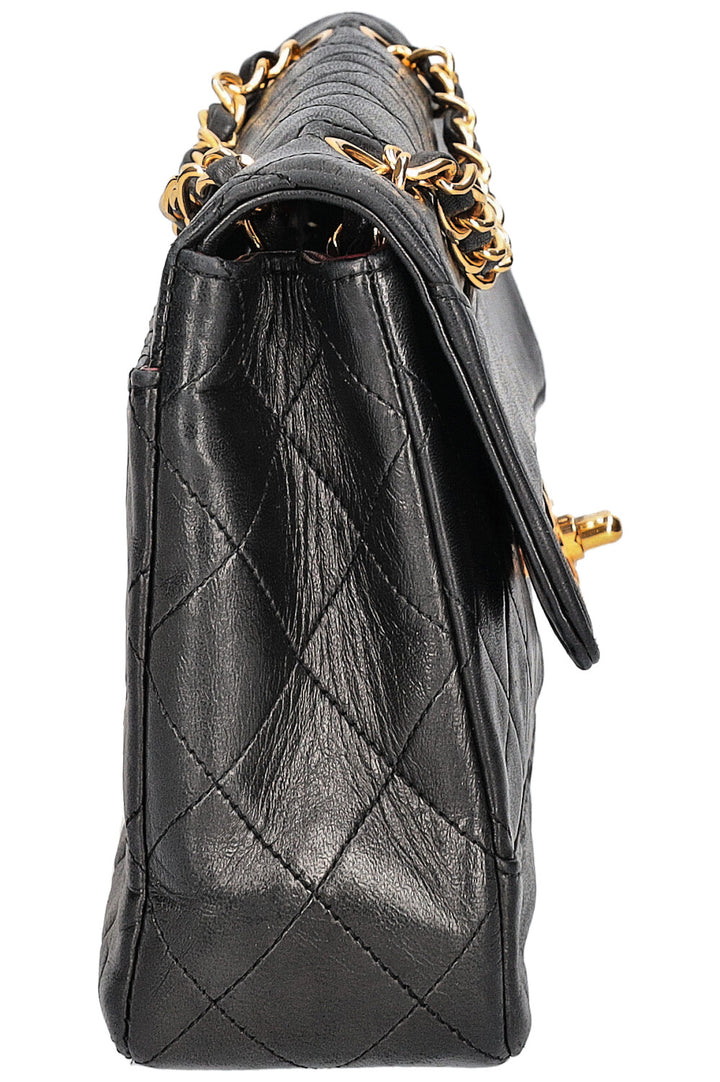 CHANEL Vintage Small Single Flap Bag Black