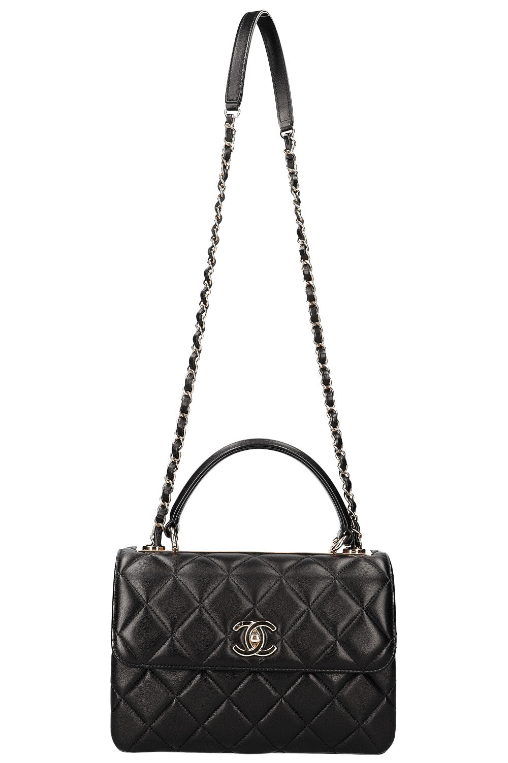 CHANEL Trendy Bag Quilted Black