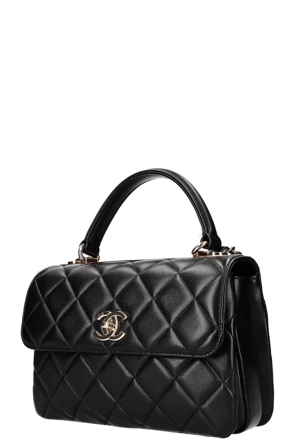 CHANEL Trendy Bag Quilted Black