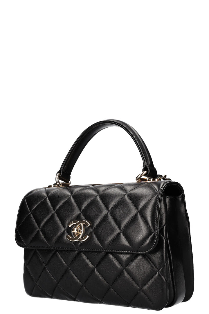 CHANEL Trendy Bag Quilted Black
