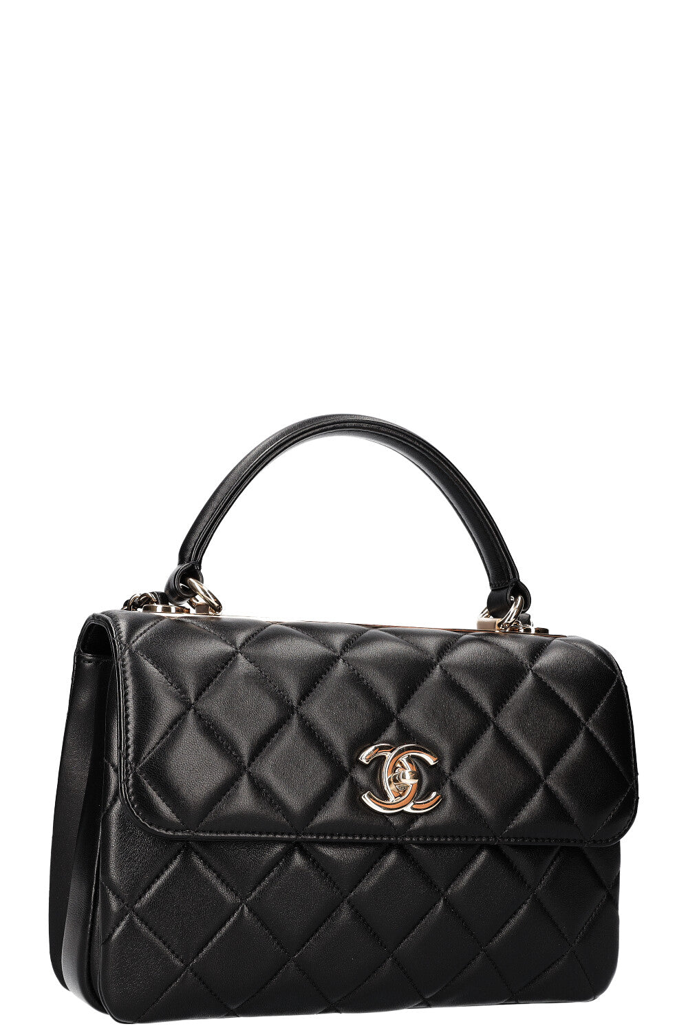 CHANEL Trendy Bag Quilted Black