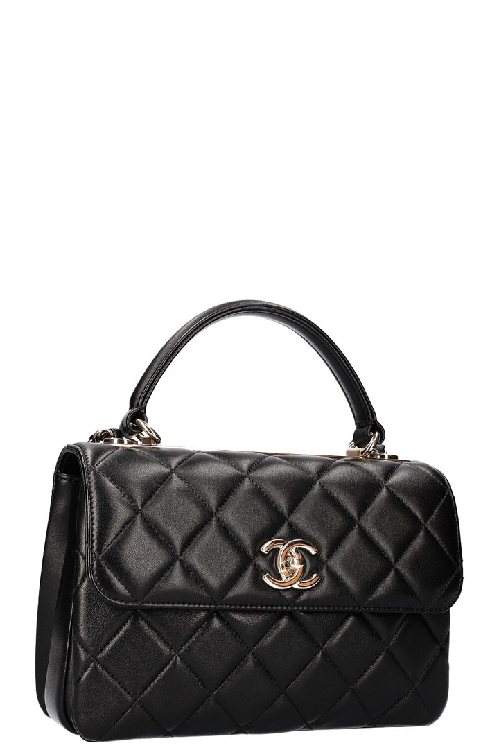 CHANEL Trendy Bag Quilted Black