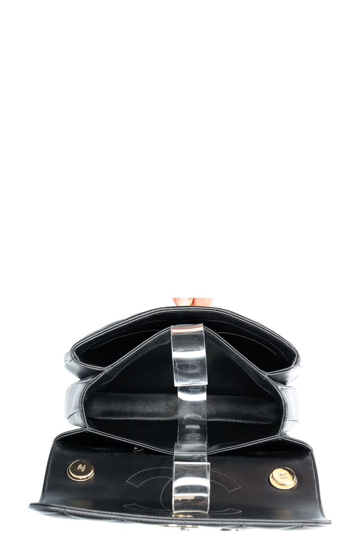 CHANEL Trendy Bag Quilted Black