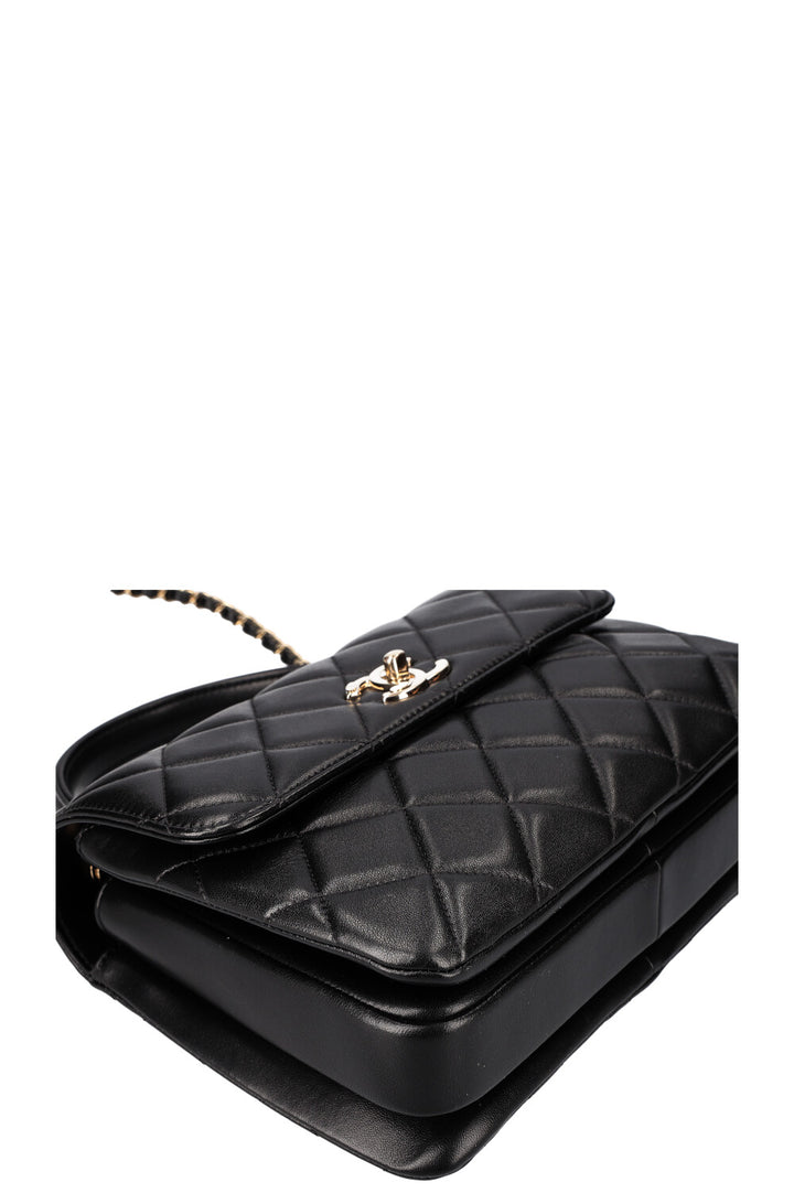 CHANEL Trendy Bag Quilted Black