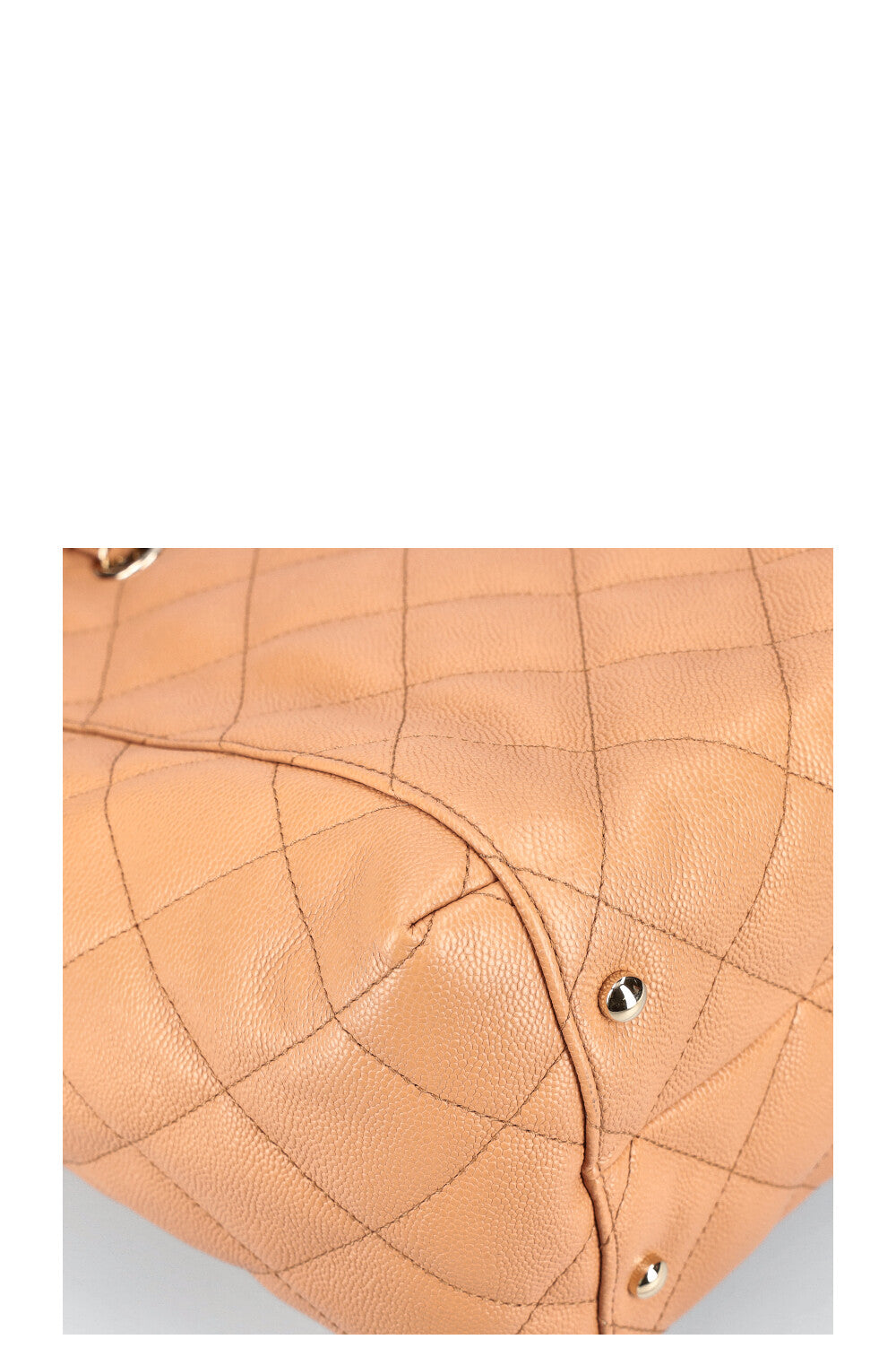 CHANEL Classic CC Shopping Tote Caviar Caramel