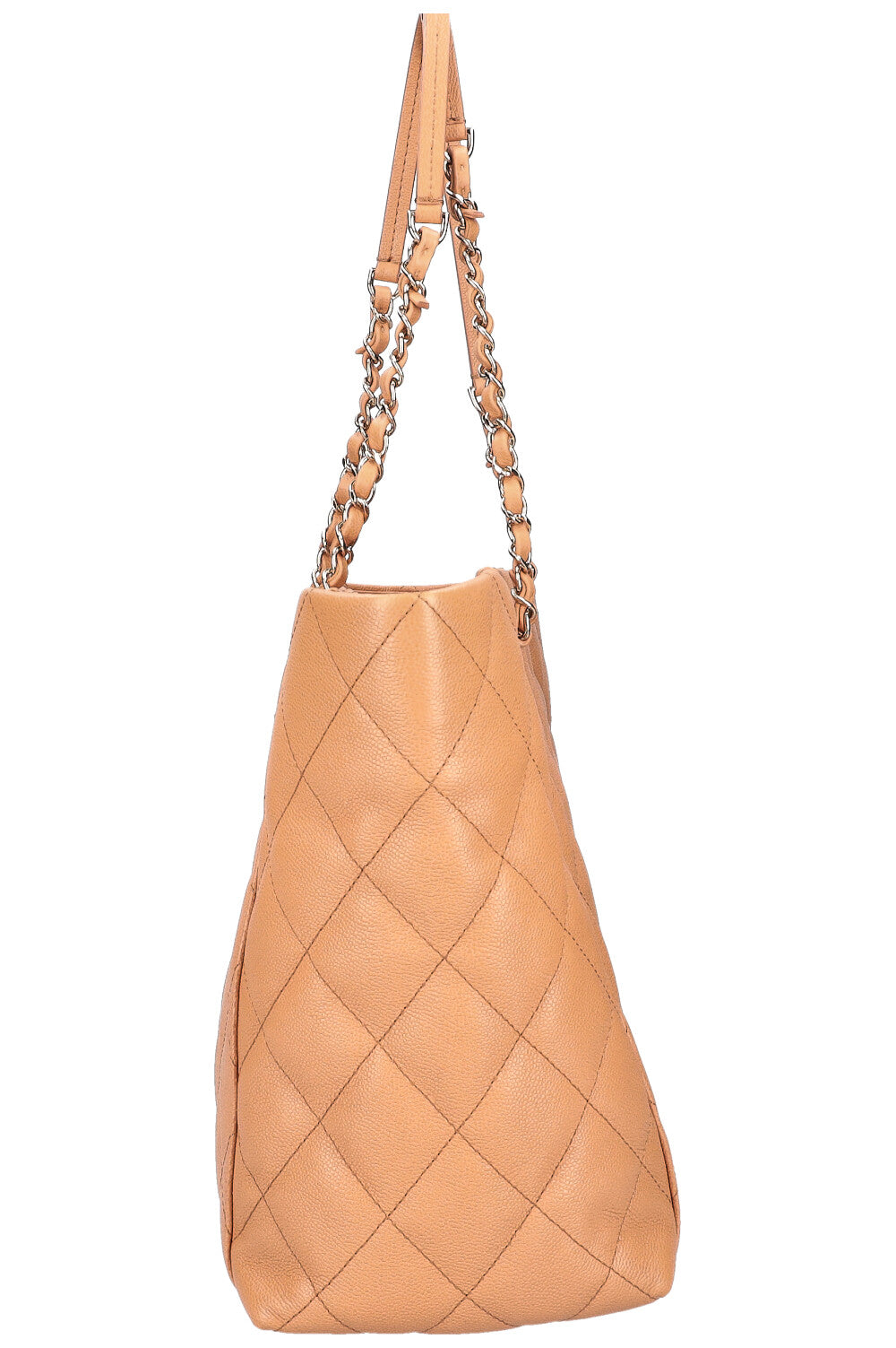 CHANEL Classic CC Shopping Tote Caviar Caramel