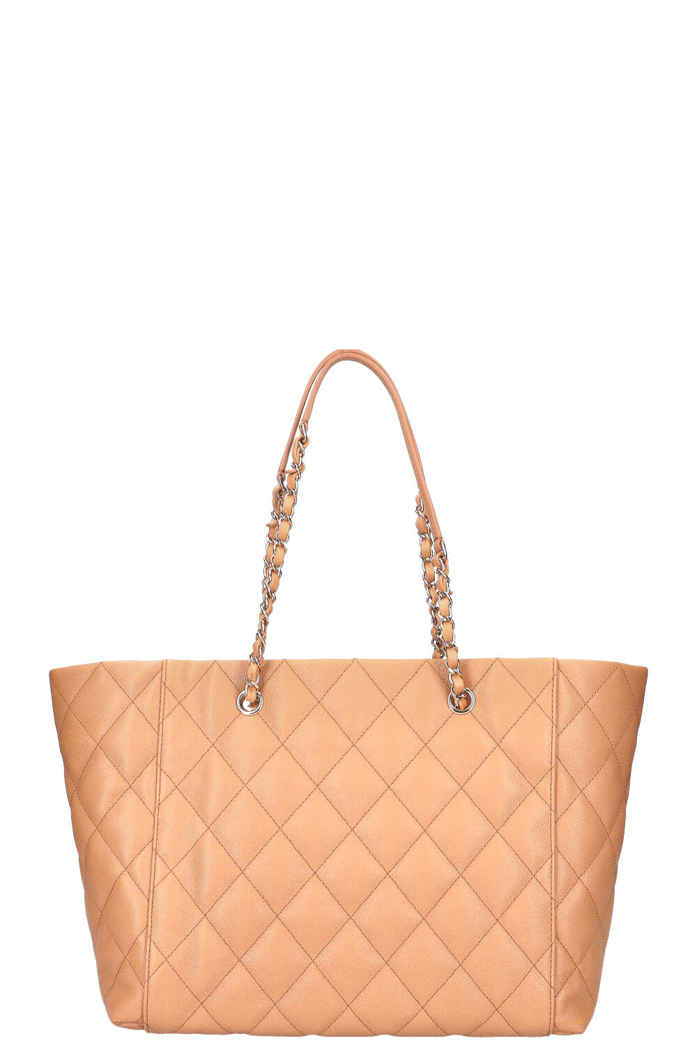 CHANEL Classic CC Shopping Tote Caviar Caramel