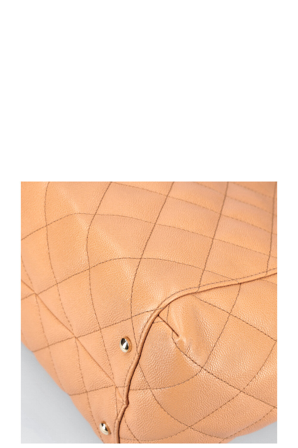 CHANEL Classic CC Shopping Tote Caviar Caramel