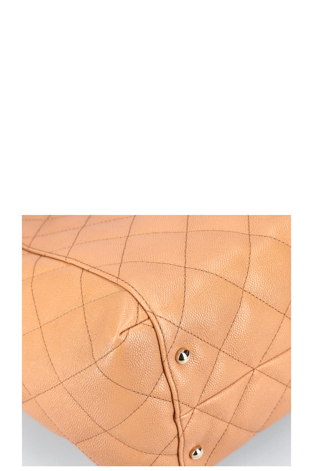 CHANEL Classic CC Shopping Tote Caviar Caramel