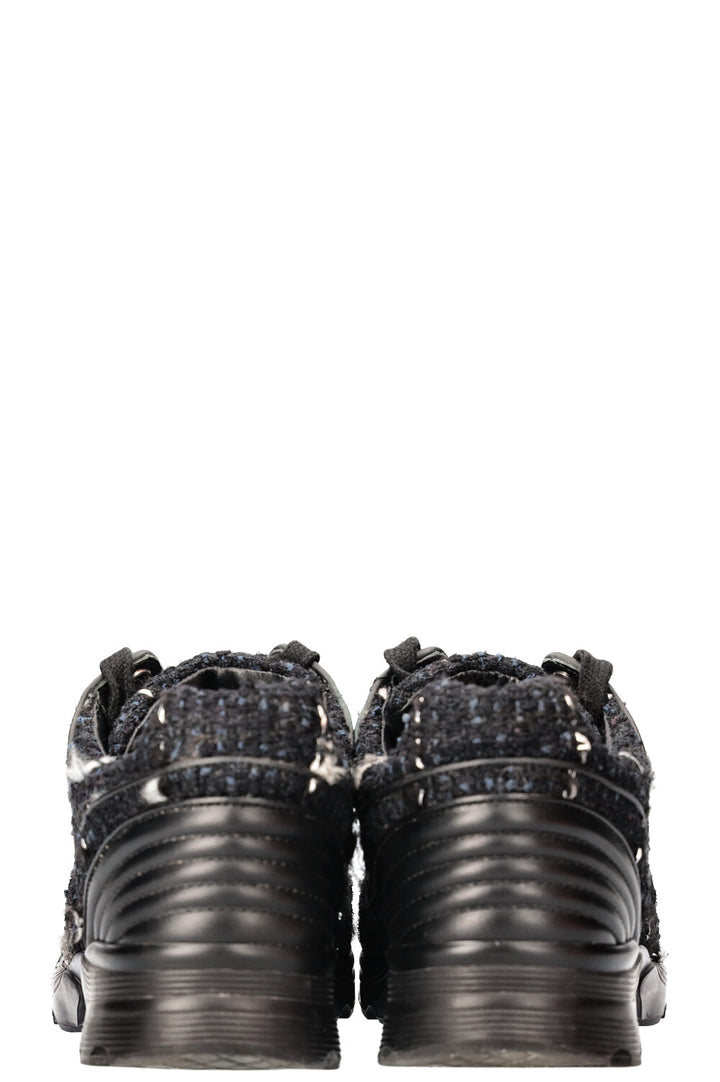 CHANEL Sneakers Tweed Black