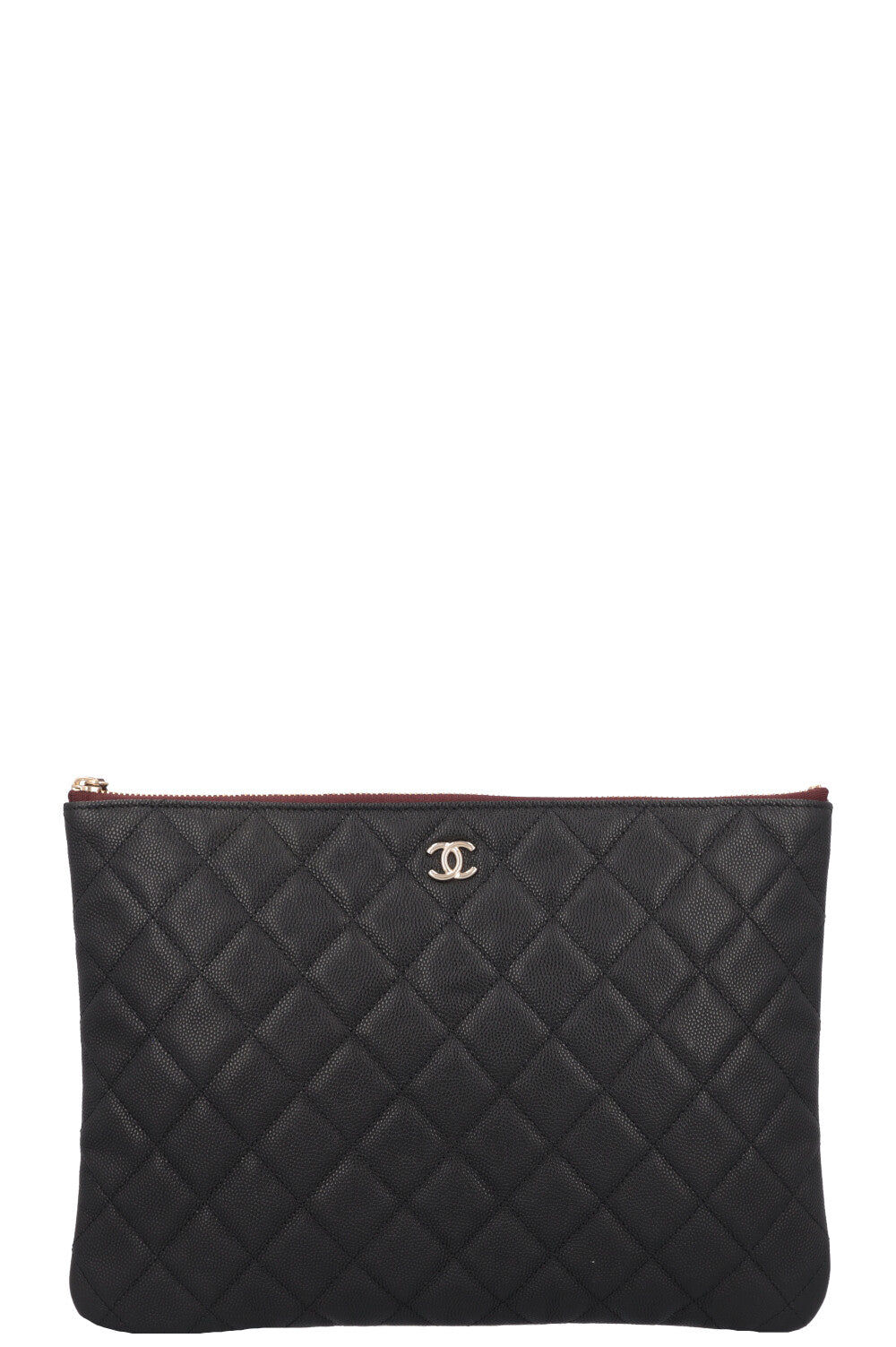 CHANEL Pochette Large Caviar Black