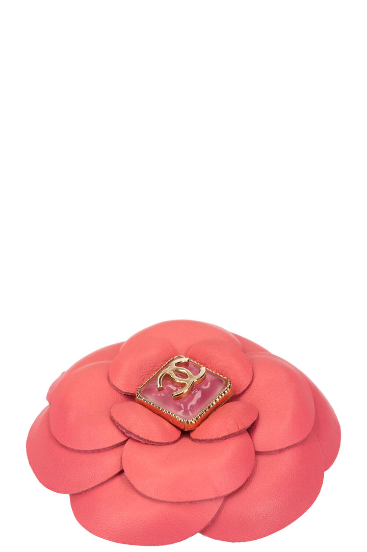 CHANEL Camelia Leather Pink