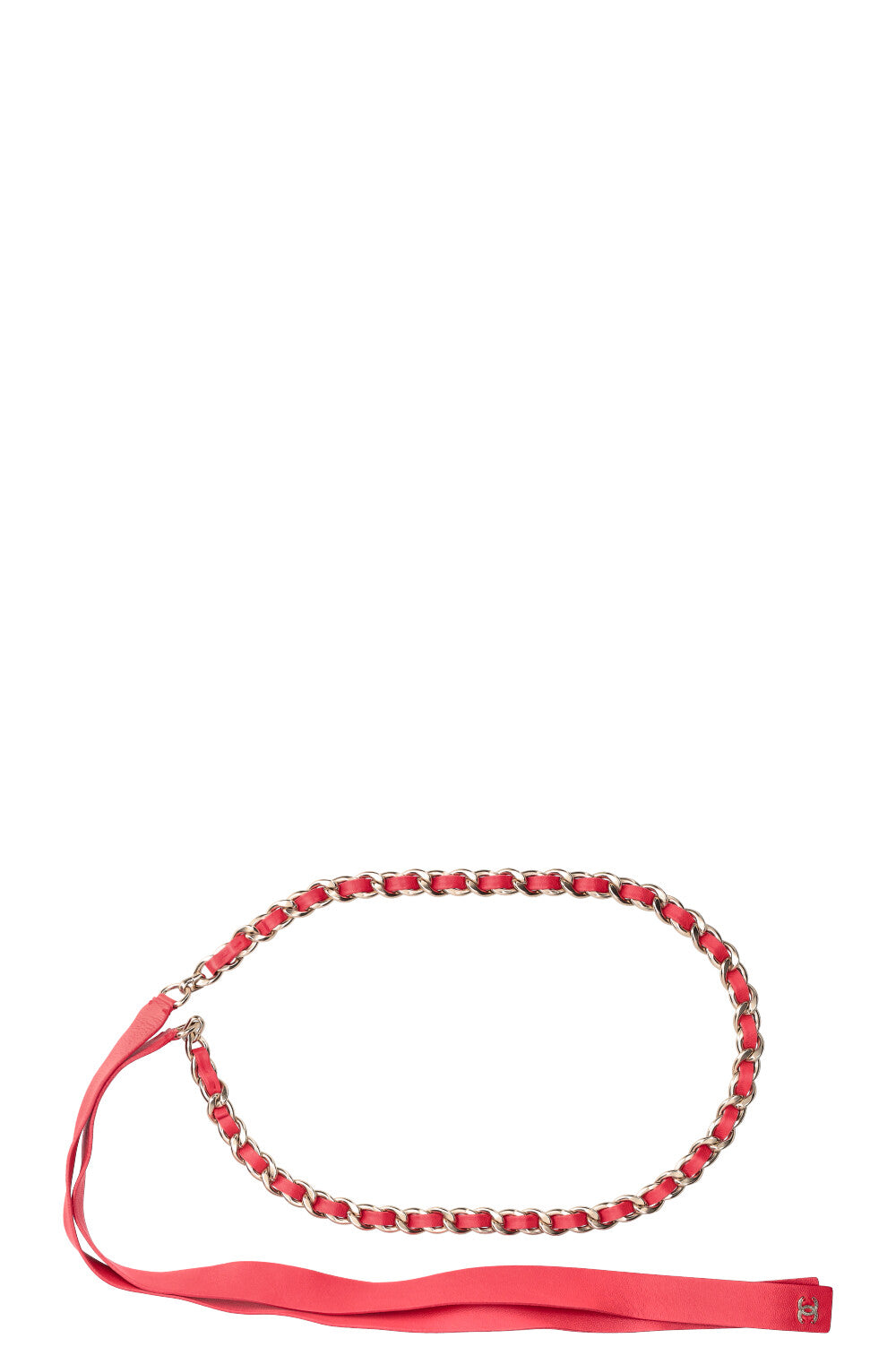 red chain belt