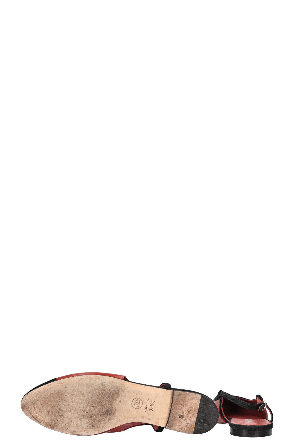 CHANEL Slingback Flats Brick