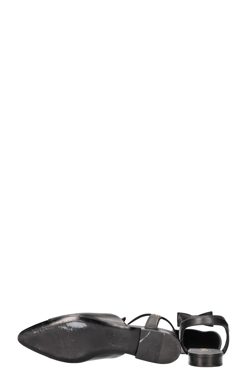 CHANEL Flats with Bow Black