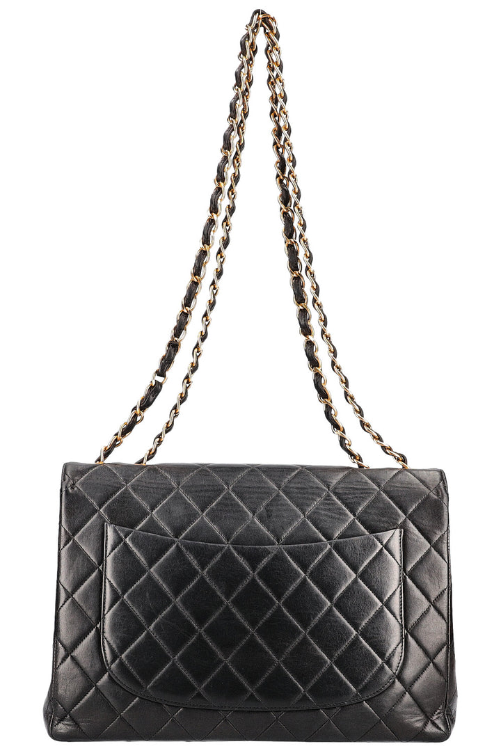 CHANEL Vintage Single Flap Bag Black
