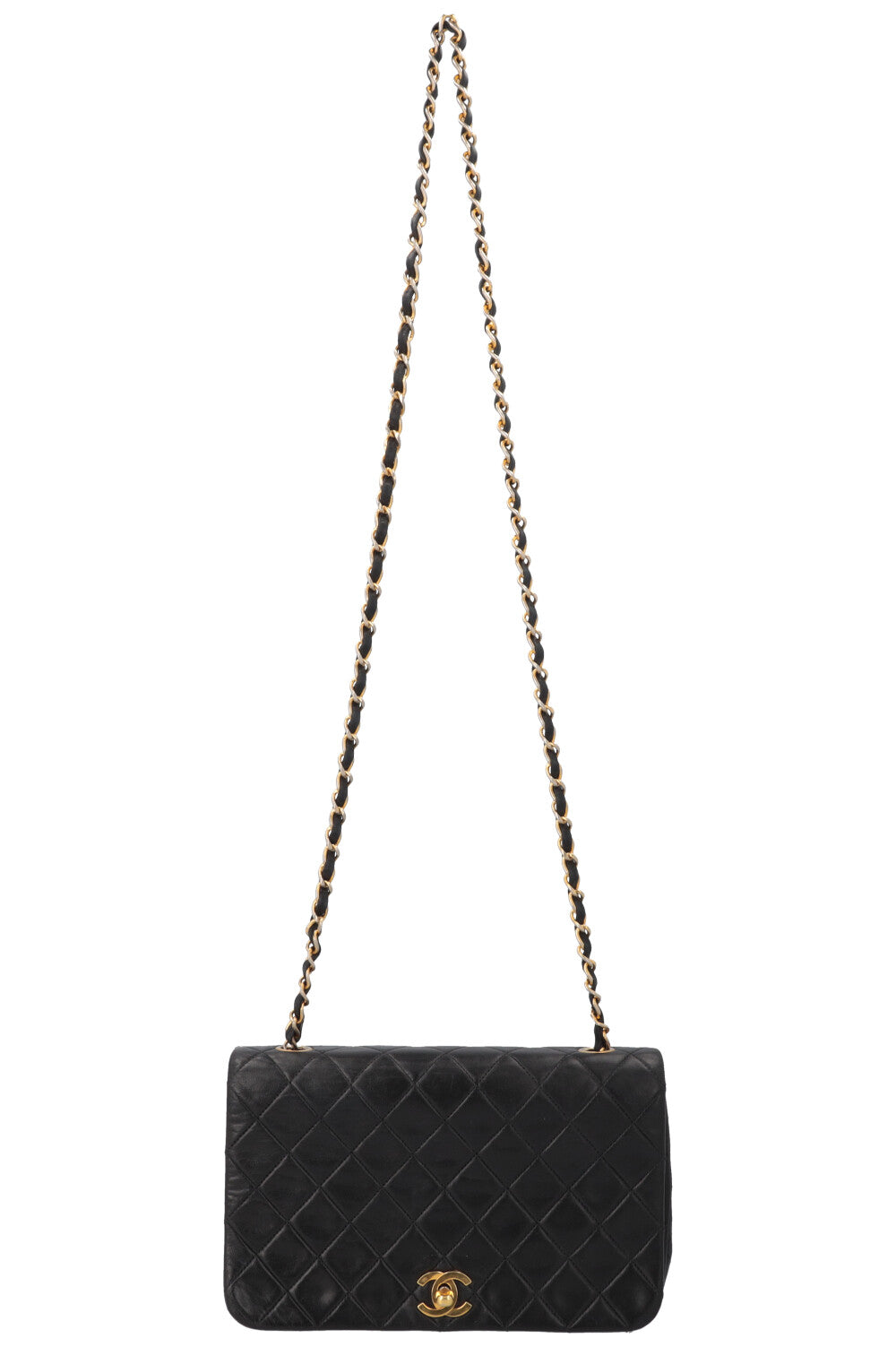 CHANEL Vintage Single Flap Bag Black