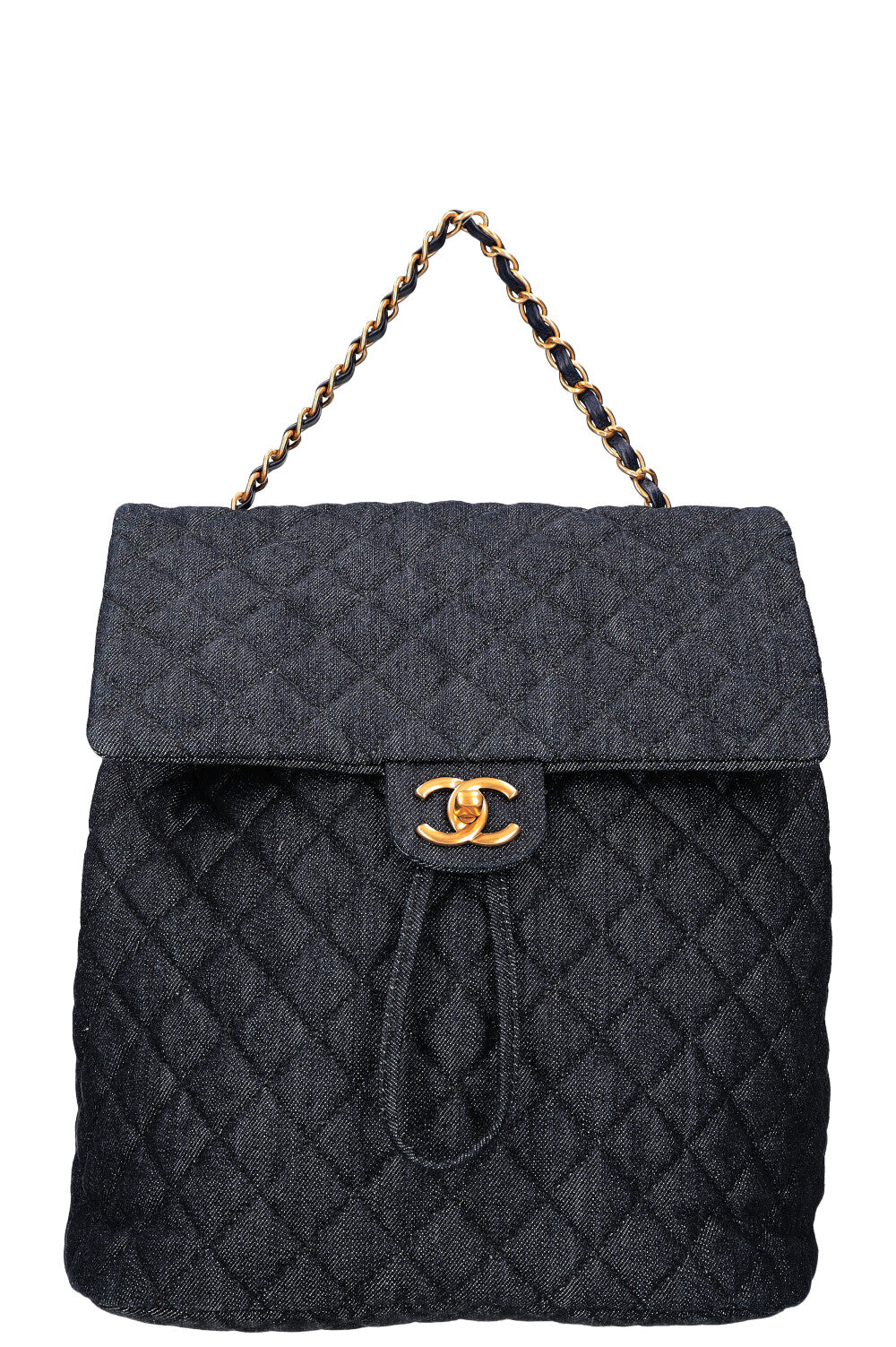 CHANEL Urban Spirit Backpack Denim Blue