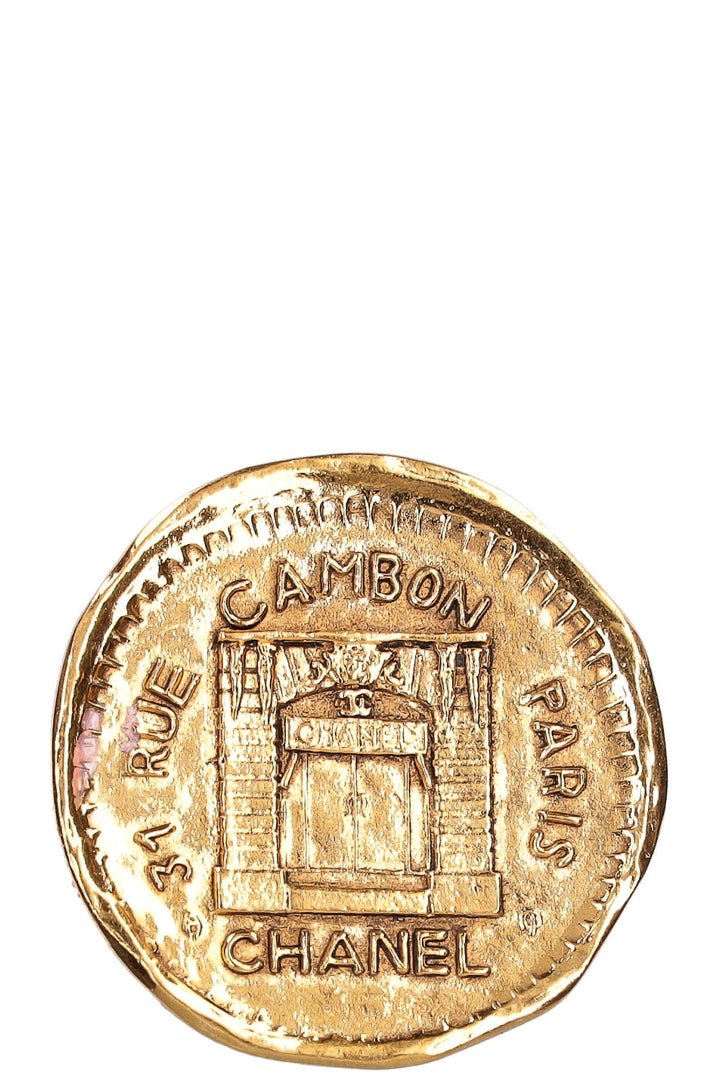 CHANEL Vintage Brooch Gold