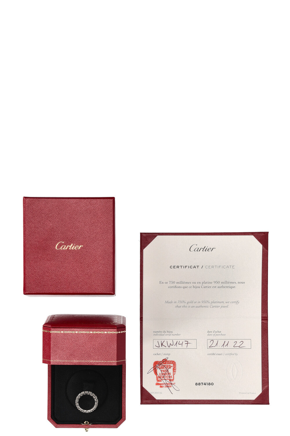 CARTIER Wedding Band Diamond Ring