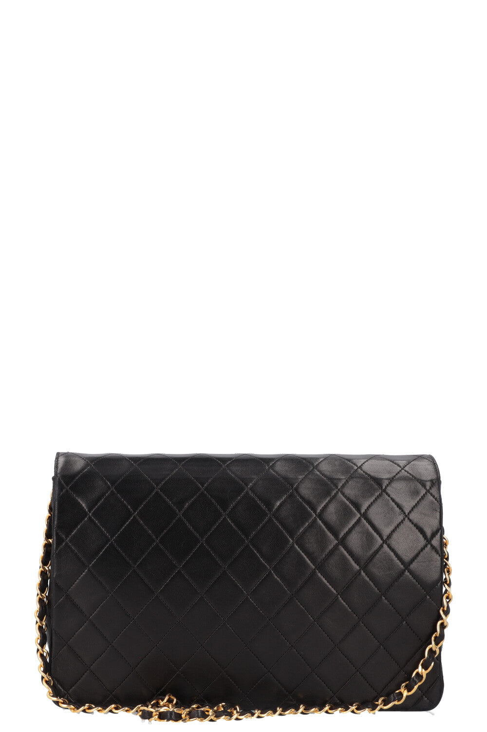 CHANEL Vintage Square Single Flap Bag Black