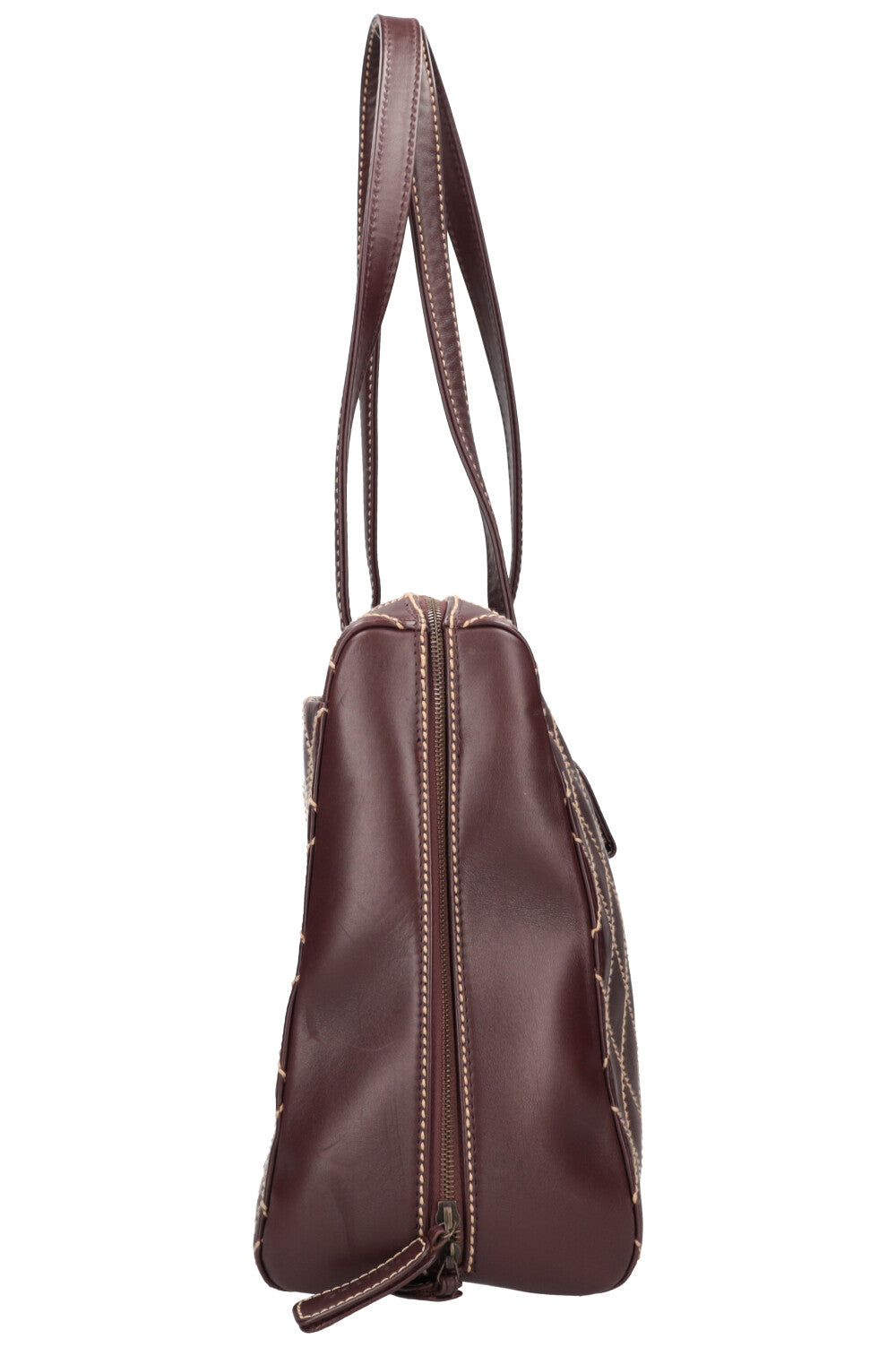 CHANEL Diamond Stitch Bag Burgundy