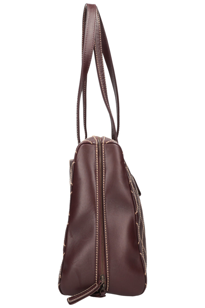 CHANEL Diamond Stitch Bag Burgundy
