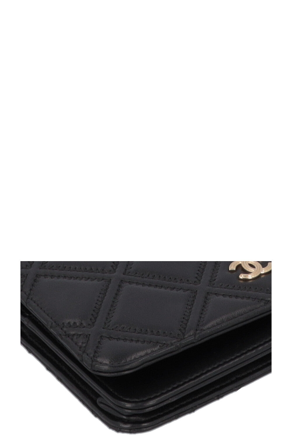 CHANEL Tassle WOC Quilted Leather Black