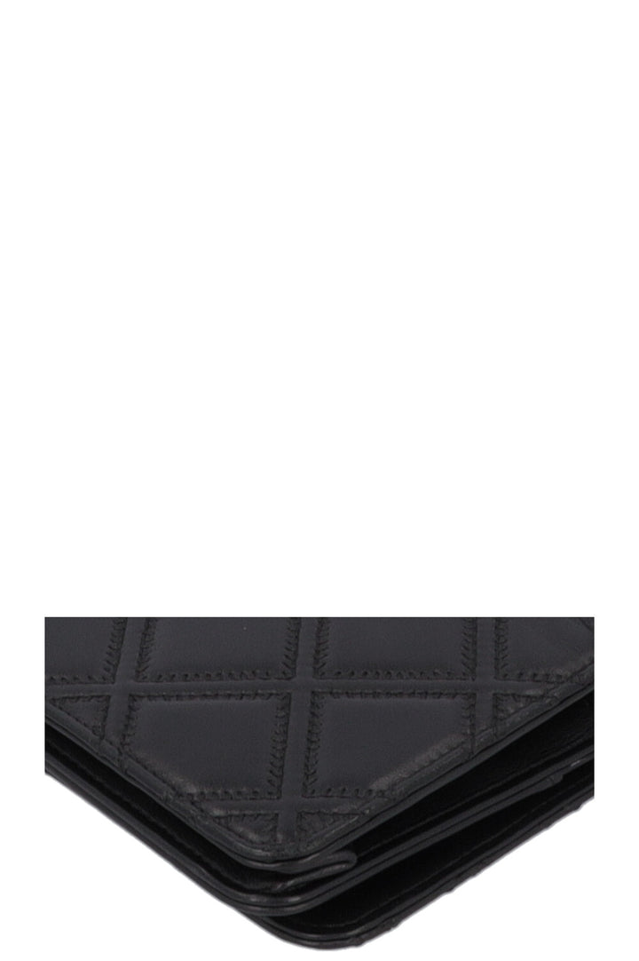 CHANEL Tassle WOC Quilted Leather Black