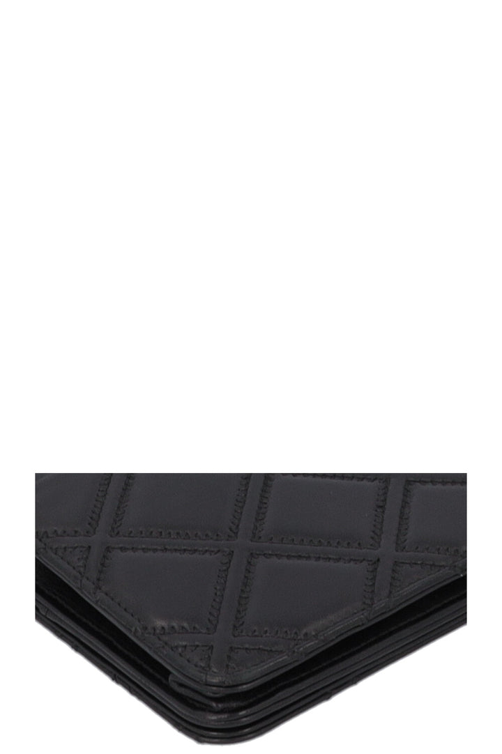 CHANEL Tassle WOC Quilted Leather Black