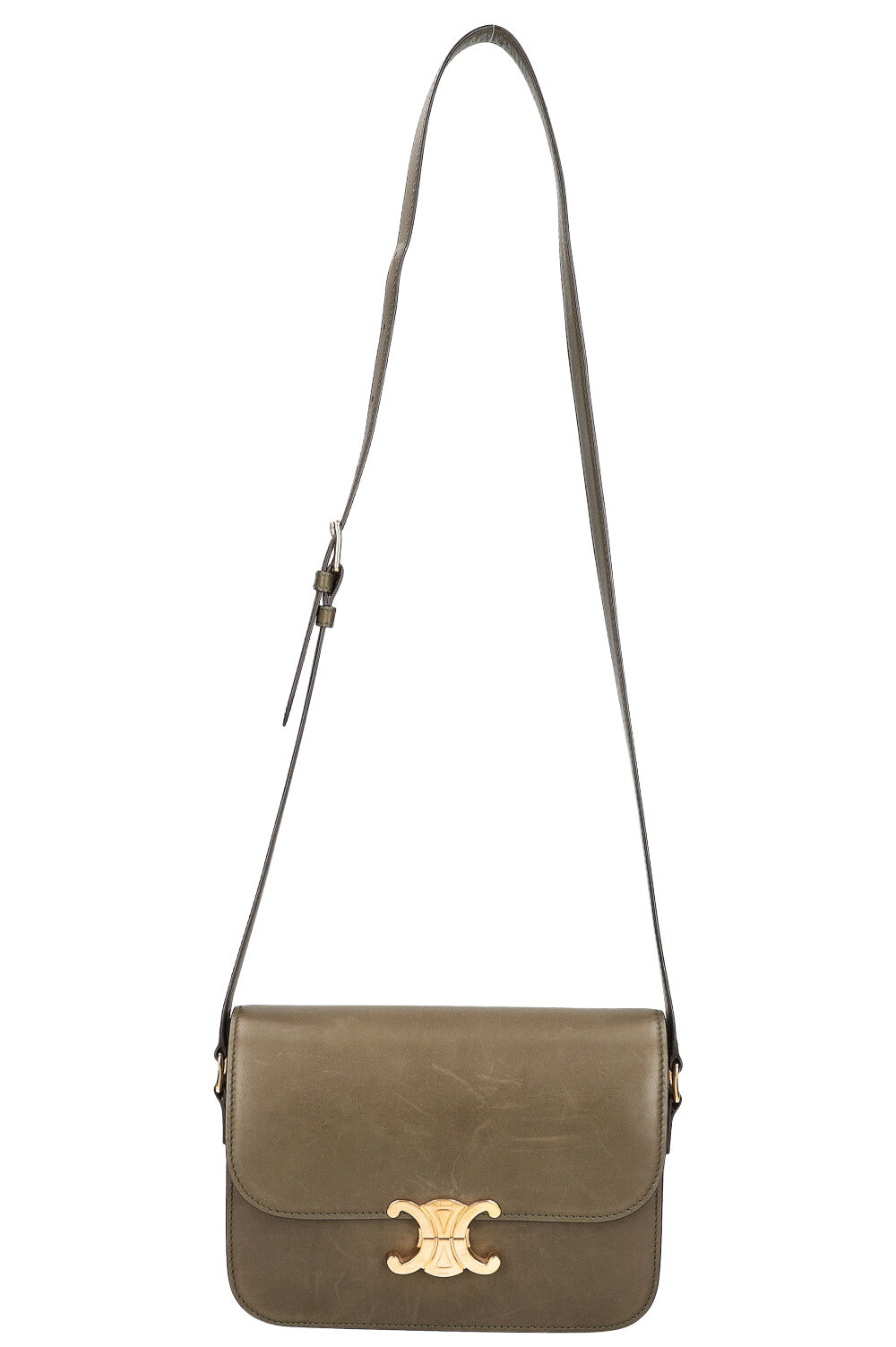 CELINE Triomphe Shoulder Bag Crossbody Bag Soft Khaki – REAWAKE